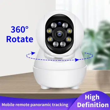 Новая сетевая камера обнаружения движения с широким углом обзора 130 °, ночная камера наблюдения 1080p, Инфракрасная беспроводная камера 
