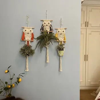 новое украшение стен в виде совы в скандинавском стиле, украшение детской комнаты, креативное подвесное украшение ручной работы, украшение стен дома