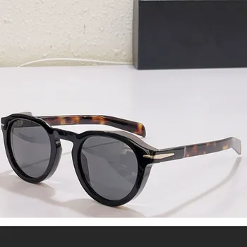 Новые Круглые Солнцезащитные очки ручной работы из орехового дерева Для мужчин и женщин DB7029s с поляризованным зеркалом Солнцезащитные Очки Мужские Очки в стиле Стимпанк