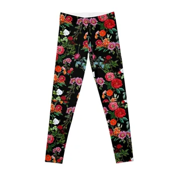 Новые леггинсы с ботаническим рисунком в брюках и женских колготках-капри