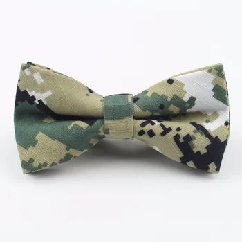 Новые модные полосатые галстуки-бабочки, мужские красочные камуфляжные армейские галстуки-бабочки, регулируемые шейные уборы