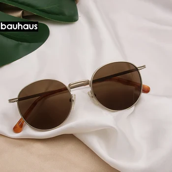 Новые Поляризованные солнцезащитные очки в готическом стиле Стимпанк, Брендовые Дизайнерские Винтажные Круглые Солнцезащитные очки UV400, очки для мужчин и женщин