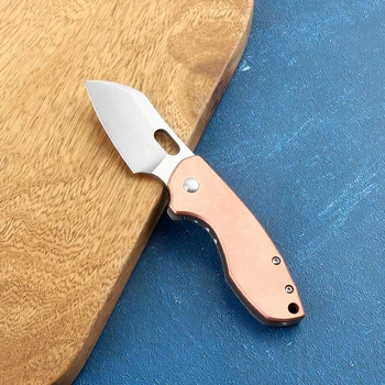 Новый карманный складной нож cr5311 8cr13mov лезвие 420 сталь медная ручка тактика выживания на открытом воздухе охотничий инструмент самообороны нож