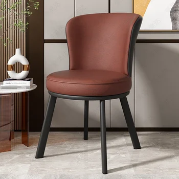 Обеденные стулья для наружного освещения, Роскошная гостиная, Офисный Дизайнерский обеденный стул, Современная Эргономичная Металлическая мебель Sillas GG
