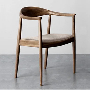 Обеденные стулья с винтажной обивкой из дерева в скандинавском стиле, дизайнерский стул для гостиной, точная копия мебели для столовой Sedie Sala Da Pranzo