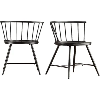 Обеденный стул Chelsea, комплект из 2-х, с низкой спинкой, Классический Прочный каркас, удобная мебель в скандинавском стиле, ресторанный стул