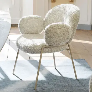 Обеденный стул роскошного минималистского дизайна Итальянский современный белый обеденный стул с простой спинкой Sillas De Comedor Home Furniture WZ