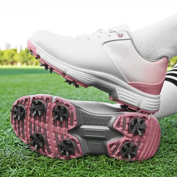 Обувь для гольфа, женская обувь для тренировок на корте, водонепроницаемая обувь для гольфа, повседневные противоскользящие подвижные бутсы 36-43