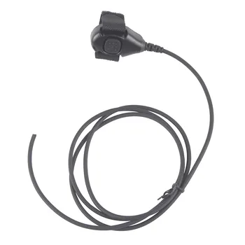 Одинарный Пальчиковый PTT Может использоваться для Горлового Микрофона Минифона Скрытой Акустической Трубки Наушника Гарнитуры для Motorola Двухстороннего Радио