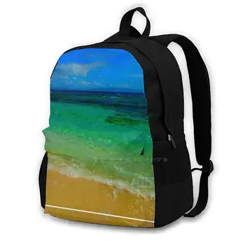Океан, пляж, солнце, тропические коврики для ванны / Занавески для душа, Остров На Филиппинах, Рюкзак для подростков, ноутбук, дорожные сумки