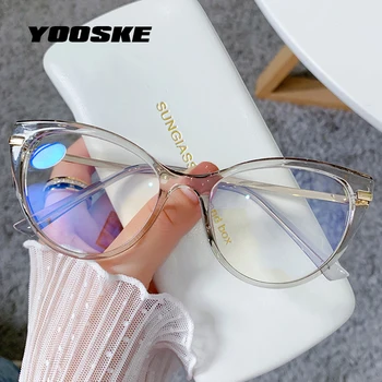 Оправы для очков YOOSKE Blue Light Blocking, женские Винтажные очки 