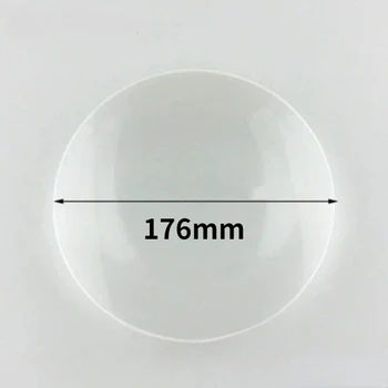 оптическое стекло K9 диаметром 176 мм, Фокусное расстояние 600 мм, Большая Плосковыпуклая оптика, Стеклянная линза, Увеличительное стекло, линзы-лупа