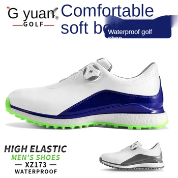 Оригинальные мужские туфли для гольфа, мужские спортивные кроссовки для гольфа, супер водонепроницаемая противоскользящая обувь на нескользящей подошве