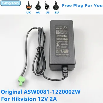 Оригинальный Адаптер Переменного Тока Зарядное Устройство Для Hikvision ASW0081-1220002W 12V 2A 24W 2PIN Блок Питания Видеомагнитофона