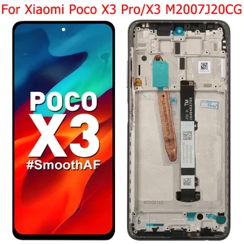 Оригинальный для Xiaomi Poco X3 Pro ЖК-экран с Рамкой 6,67 