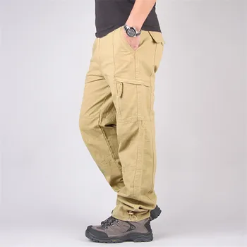 Осенние брюки-карго 2022, мужские Весенние Повседневные хлопчатобумажные Длинные брюки, уличная одежда, Армейские Прямые брюки, военно-тактические брюки, комбинезоны