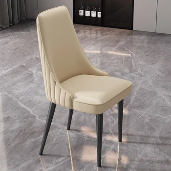 Офисное обеденное кресло Nordic Luxury Спальня Балкон Односпальные стулья для макияжа Современная Стальная мебель для гостиной Sillas Nordicas