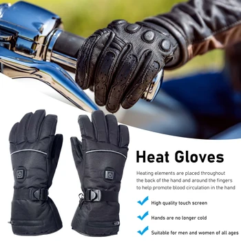 Перчатки для электрообогрева с трехскоростным термостатом Goramsay, перчатки для обогрева аккумуляторного отсека