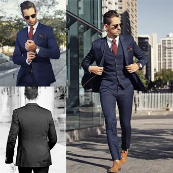 (Пиджак + Брюки + Галстук + Носовые платки + Ветеринар) Повседневные Деловые Офисные Костюмы Custome Homme Модные Смокинги Terno Slim Fit blazer Suits