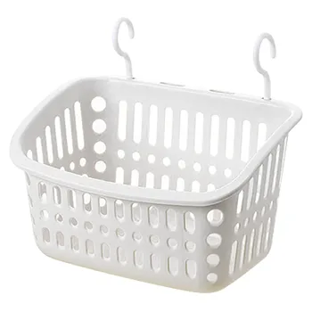 Пластиковая Подвесная корзина для душа с крючком для ванной Комнаты, держатель для хранения на кухне, Органайзер для домашнего хранения, домашняя одежда и мебель
