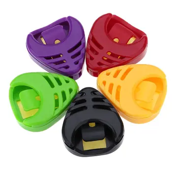 Пластиковые чехлы для медиаторов в форме сердца, 5 шт., липкие и портативные