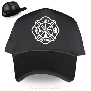 Пожарный Спасатель Мужчины Бейсболки Пожарного Мужчины Хлопок Открытый простой козырек Повседневная кепка