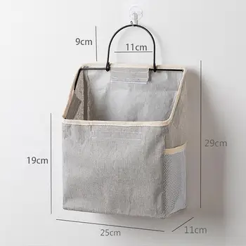 Популярная сумка для подвешивания на стену, устойчивая к морщинам, дизайн липкой ленты, тканевая сумка для настенного монтажа большой емкости, водонепроницаемая
