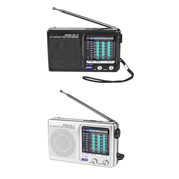 Портативное радио AM / FM / SW с управлением для внутреннего, наружного и аварийного использования, радио с динамиком и разъемом для наушников