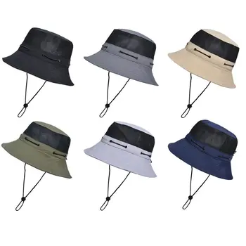 Портативные солнцезащитные козырьки с ветрозащитной веревкой, складная панама, Солнцезащитная шляпа, Пляжная кепка, Рыбацкая кепка