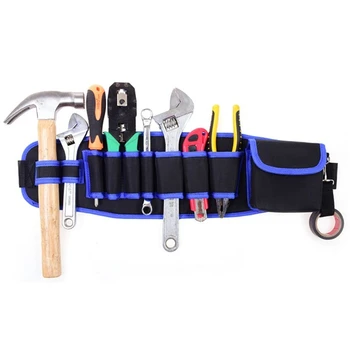 Портативный набор инструментов для Плотника-электрика, поясная сумка, сумки для хранения с несколькими карманами, органайзер из ткани Оксфорд, водонепроницаемый, с поясом