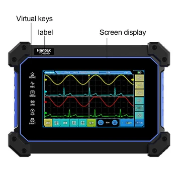Портативный Цифровой Осциллограф с сенсорным экраном TO1112C/D TO1252C USB Tablet 2 Канала 110 МГц Osciloscopio Мультиметр Источник сигнала