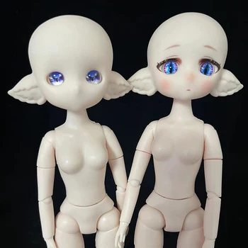 Практикуйте макияж куклы-эльфа с открытой головой 1/6 Bjd кукольное тело Куклы ручной работы DIY для детей и девочек в подарок