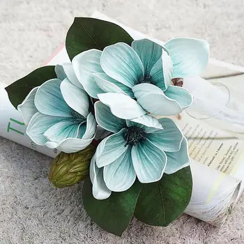 Практичный искусственный цветок, сохраняющий свежесть, простой в уходе, имитирующий букет невесты из искусственного шелка.