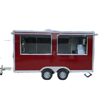 Продается уличный грузовик быстрого питания с полностью оборудованной кухней, тележка для еды, мини-трейлер для мороженого