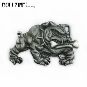 Пряжка для ремня Bullzine bulldog с оловянной эмалью FP-02211 подходит для ремня шириной 4 см с застежкой