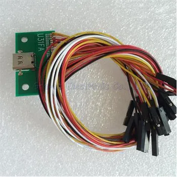 Разъем USB3.1 ТИПА C с адаптерной платой с тестовой платой кабеля