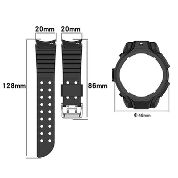 Ремешок для часов + Рамка для Samsung Galaxy Watch5 /4 40 мм Защитный Чехол Для экрана Ремешок для часов Galaxy Watch5/4 44 мм
