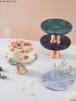 Роскошная Мраморная подставка для торта Nordic Light, набор для десертного стола, Послеобеденный чай, Подставка для десертов, Лотки для сорняков, Хранение ювелирных изделий
