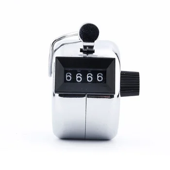 Ручной 4-значный числовой кликер в пластиковом корпусе, долговечный числовой кликер для подсчета очков, пропуская веревку для гольфа