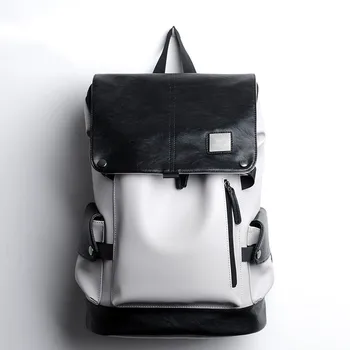Рюкзак, мужская сумка для компьютера из натуральной кожи большой емкости, сумка для модных книг, рюкзак для отдыха и путешествий