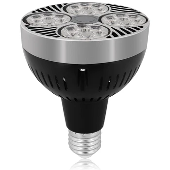 Светодиодная Точечная лампа PAR30, черная, с Узким Углом луча 24 °, для магазина одежды, ресторана, Бакалеи, Упаковка по 1