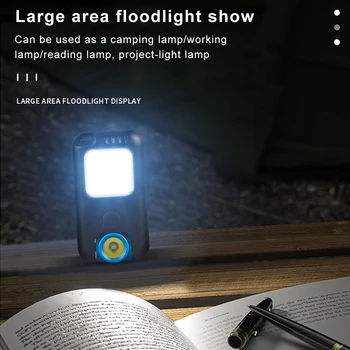 Светодиодный рабочий фонарик, аварийная лампа для подзарядки через USB, супер яркая лампа для кемпинга на открытом воздухе, многофункциональный фонарь-фонарик