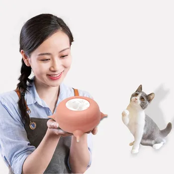Силиконовая миска для кормления домашних животных с 4 сосками, поилка для собак, кошек, молокоотсос для щенков, Щенячий молокоотсос для новорожденных, Собачка, котята, щенки