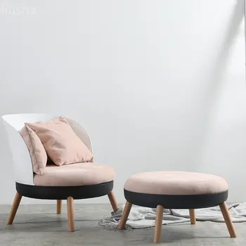 Скандинавский легкий роскошный диван-кресло, современная простая небольшая квартира, диван для гостиной, спальня, кресло для отдыха, креативный односпальный стул