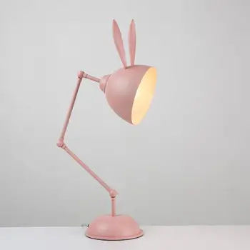 Скандинавский постмодернистский креативный кролик в гостиной, стол для защиты глаз, настольная лампа, креативный кабинет, прикроватная тумбочка в спальне, стол в детской комнате
