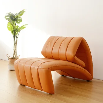 Складной дизайнерский ленивый диван для одного человека, кресло для отдыха, креативное кресло изогнутой формы для отдыха