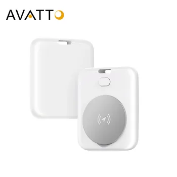 Смарт-трекер AVATTO Bluetooth, беспроводной поиск ключей с защитой от потери, работает для Apple My Find Siri.