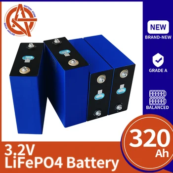 Совершенно Новая батарея Lifepo4 320AH 310AH Перезаряжаемая Литий железо фосфатная батарея DIY 12V 24V 48V Солнечная батарея для гольфкара EV