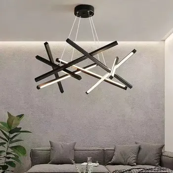 Современная минималистичная светодиодная люстра Подвесной светильник для гостиной, столовой, кухни, ресторана, спальни, внутреннего освещения