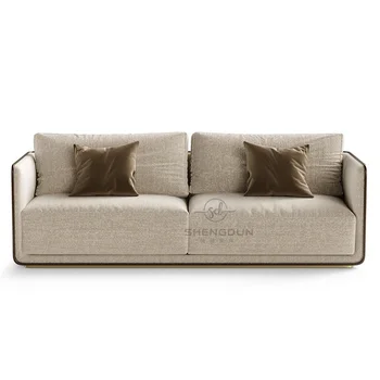 Современный Итальянский Тканевый диван для гостиной Роскошного отеля, Простая Дизайнерская Мебель для отдыха, Кафе, Вилла